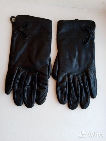 Кожаные перчатки, размер 8.5
