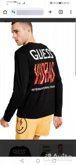 Лонгслив мужской Guess