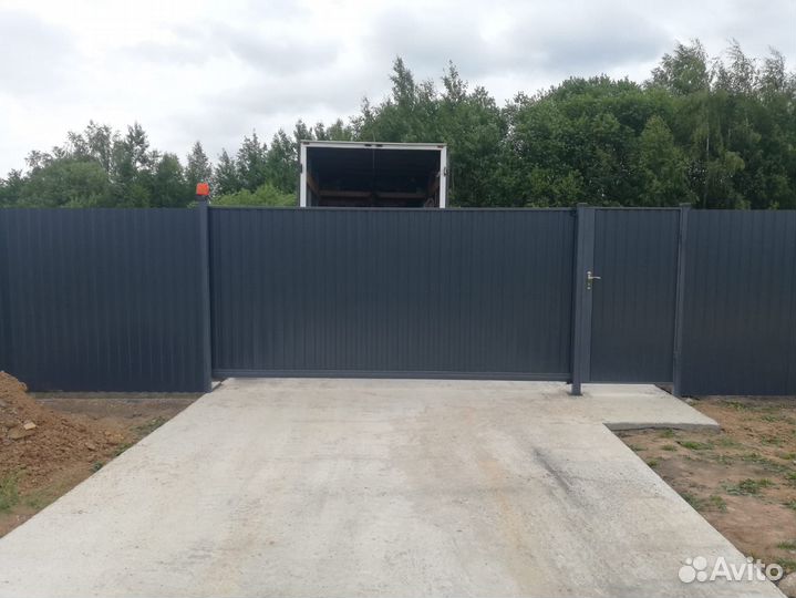 Откатные ворота под ключ