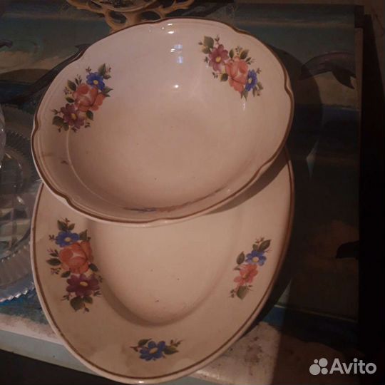 Блюдо и салатник