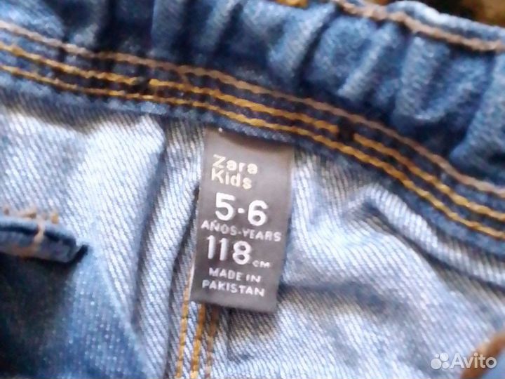 Джинсы zara рост 118см