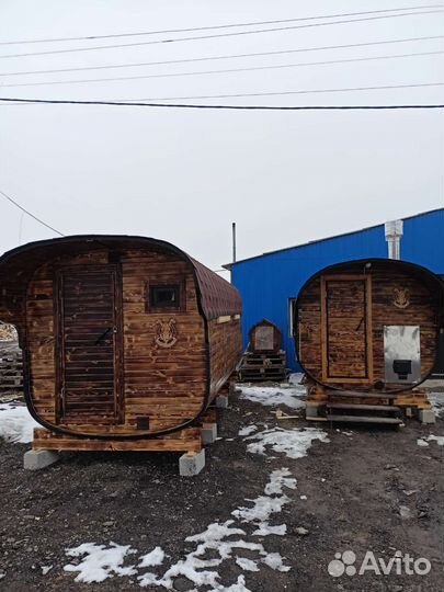 Баня Квадро бочка под ключ