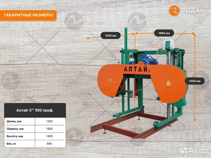 Пилорама Алтай-3 900 проф