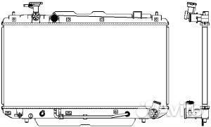 Радиатор системы охлаждения АКПП\ Toyota Rav 4 1.8/2.0 00