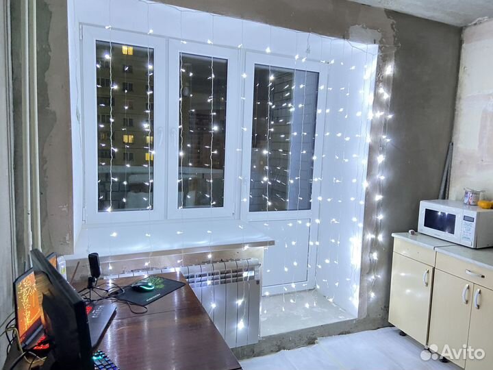 Гирлянда штора и на Ёлку