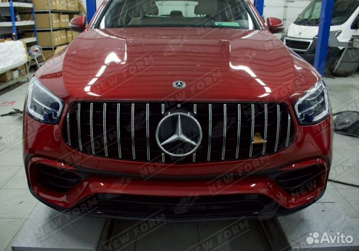 Бампер передний 63 AMG GT Mercedes GLC X253 рест