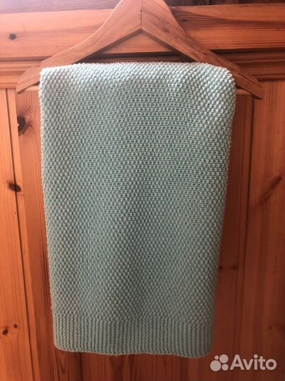 Плед детский вязаный ручная работа 85*90