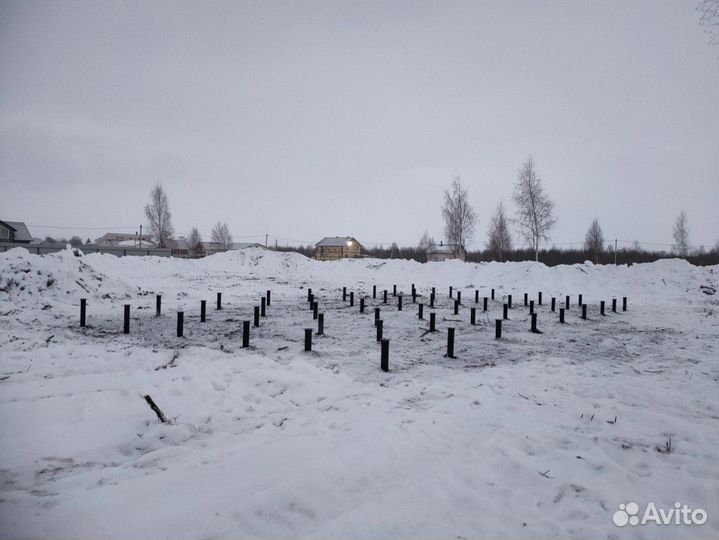 Фундамент для дома / Винтовые сваи под ключ