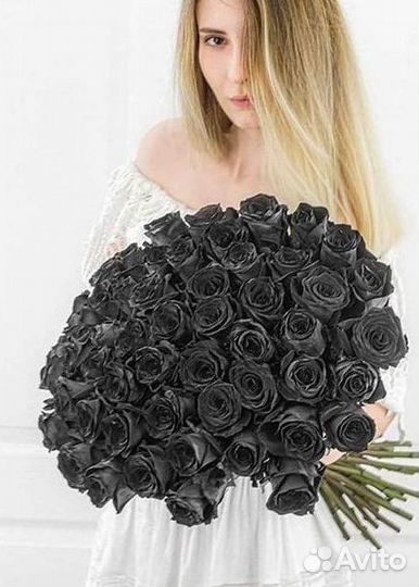 Чёрные розы. Букеты Цветы доставка