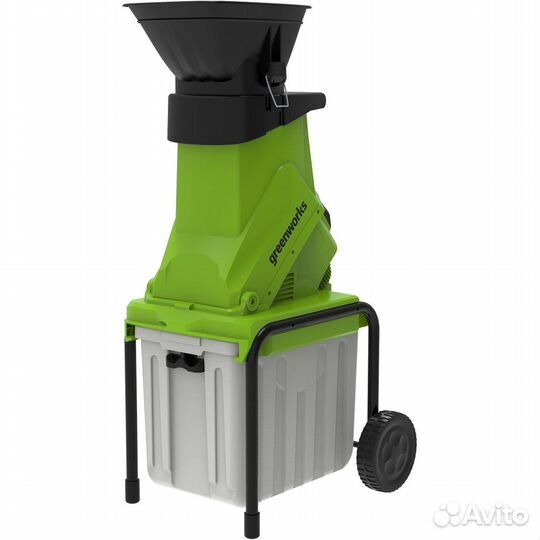 Измельчитель веток Greenworks с ящиком 230V +