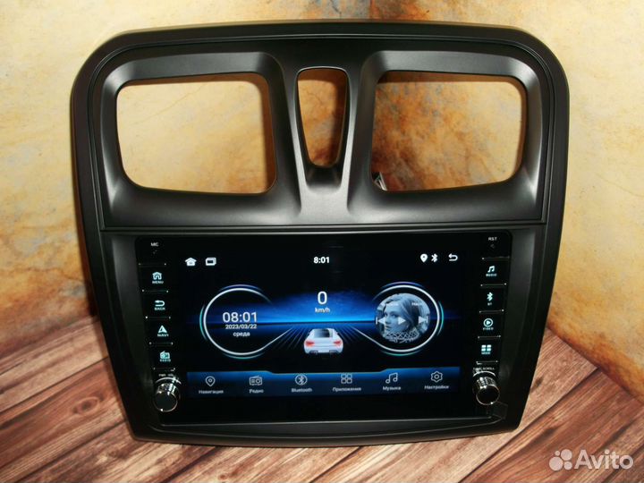 Магнитола Renault Sandero Android с крутилками