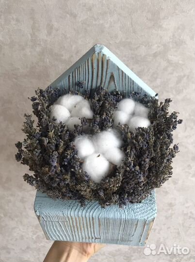 Сухоцветы в кашпо