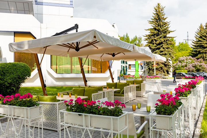 Зонт для дачи и сада боковой