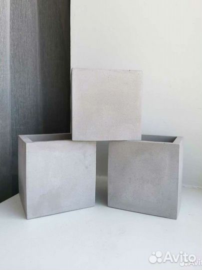 Кашпо для цветов органайзер гипс бетон