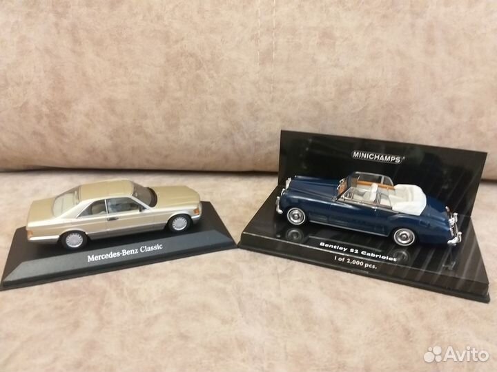 Коллекционные модели от фирмы minichamps 1/43