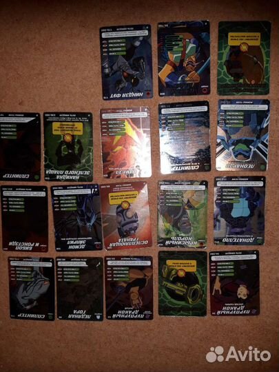 Карточки черепашки ниндзя и человек-паук