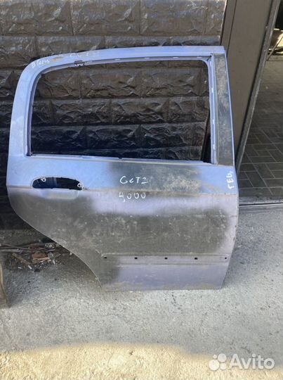 Дверь задняя правая hyundai getz