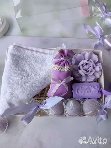 Подарочный набор бокс мыло саше скраб косметика