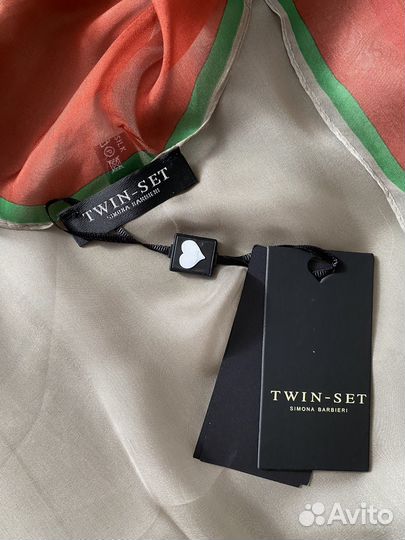 Новый Twin set шарф платок палантин шелк