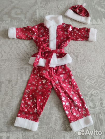 Новогодний костюм деда мороза 5-6 лет