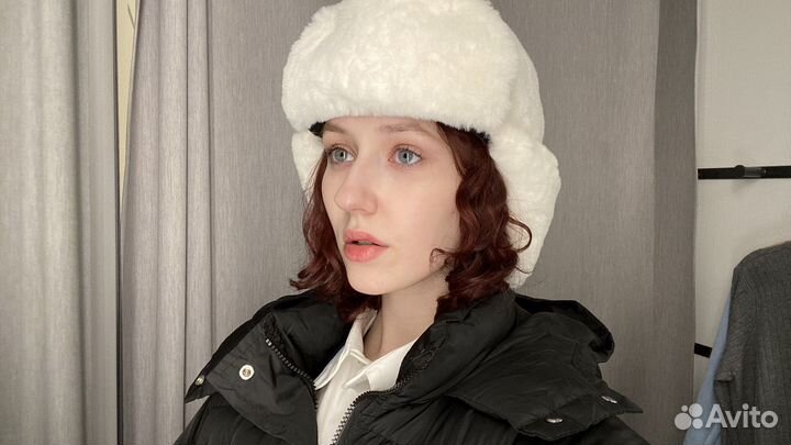 Шапка-ушанка женская