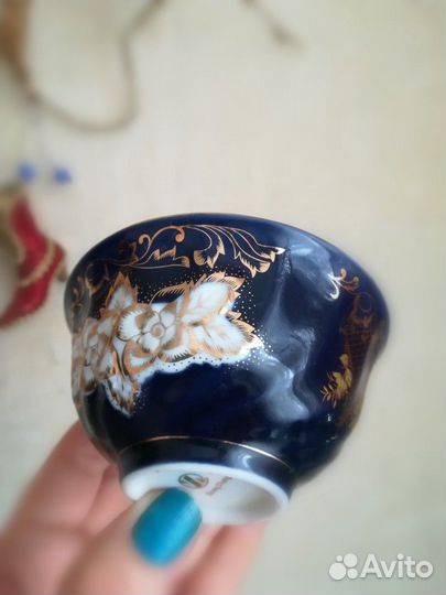 Менажница/горка Чехия + 6 пиал фарфор новое