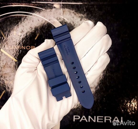 Ремень Panerai каучуковый оригинальный 24/22