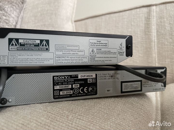 Sony CD/DVD плеер DVP-NS36 + philips DVD плеер