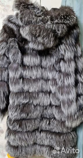 Шуба чернобурка в идеальном состоянии