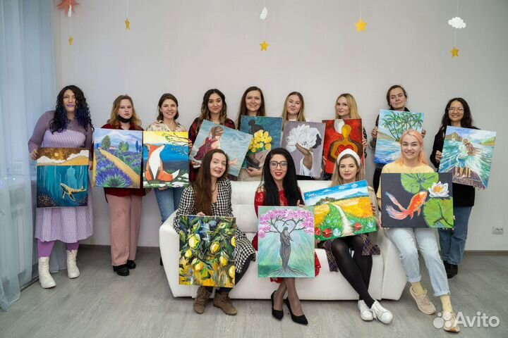 День рождения мастер-класс рисование корпоратив