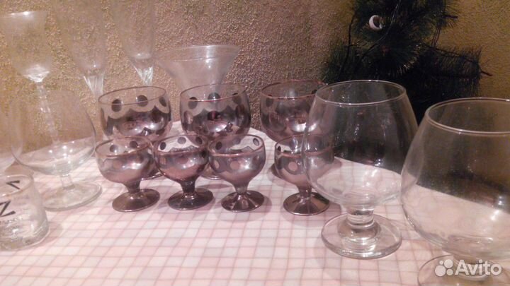 Рюмки фужеры бокалы