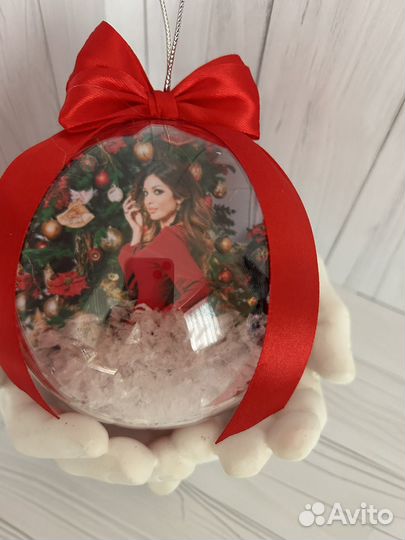 Шары на ёлку с фото. шары с фото. Новый год