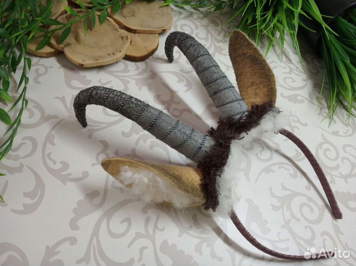 Ободок рожки козы серны