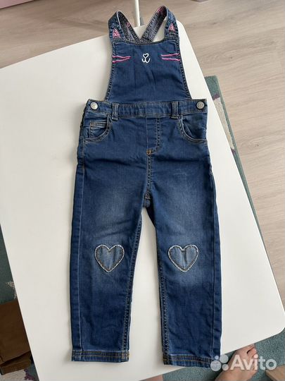 Джинсовый комбинезон Mothercare 2-3 года