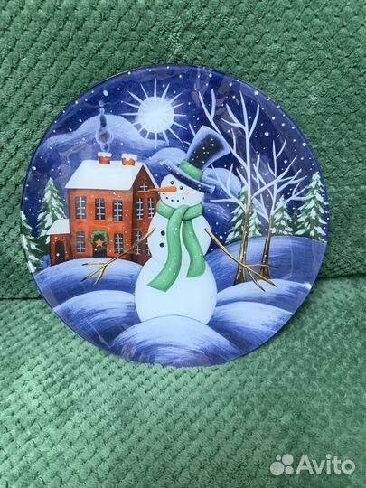 Тарелка, Блюдо для торта Новогоднее