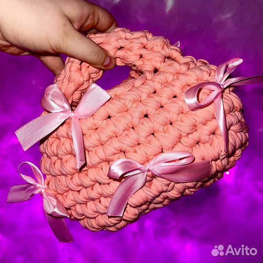 Вязаные сумки ручной работы