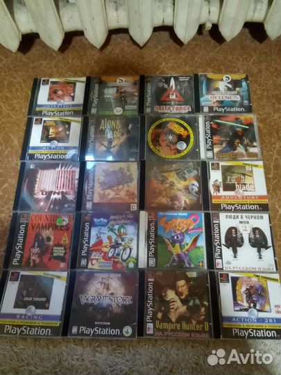 Диски с играми PS 1