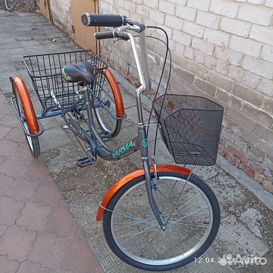 Трехколесный велосипед для взрослых Дачник