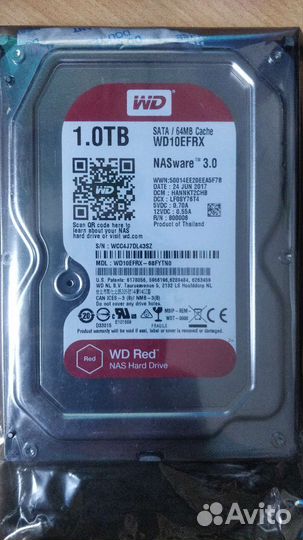 Жесткий диск WD Red 1тб (WD10efrx)