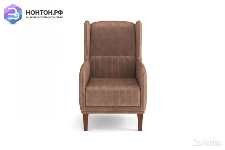 Кресло евромагнат светло-коричневое