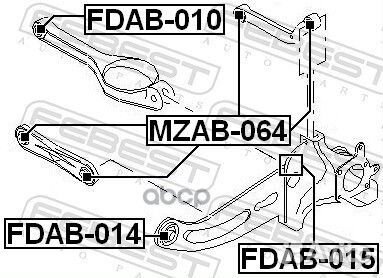 Сайлентблок fdab-015 fdab-015 Febest