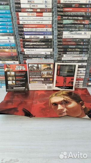 Red dead redemption + постер ps3