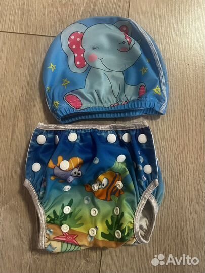 Набор, шапка, трусики для бассейна