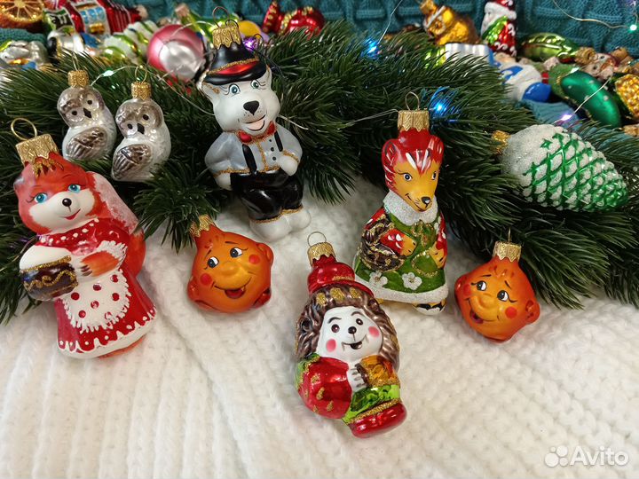 Елочные игрушки из стекла