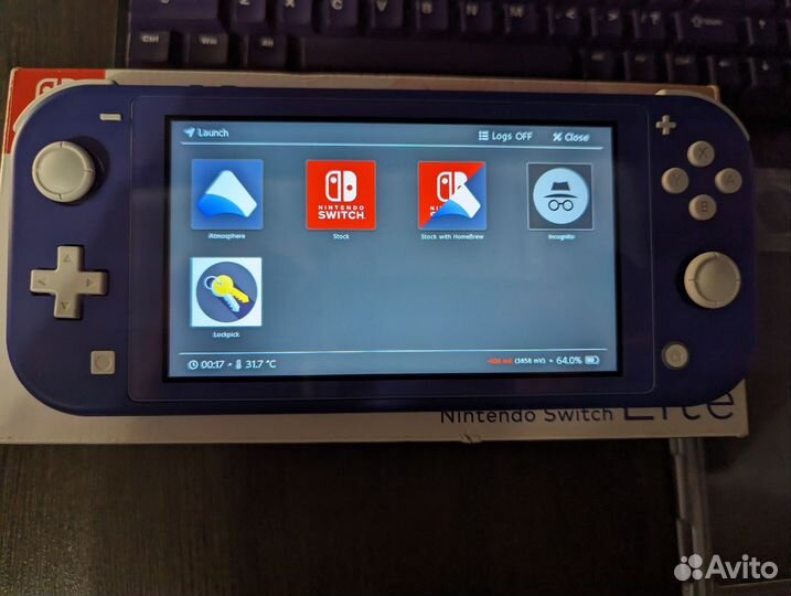 Nintendo switch lite прошита чип + 128gb Samsung