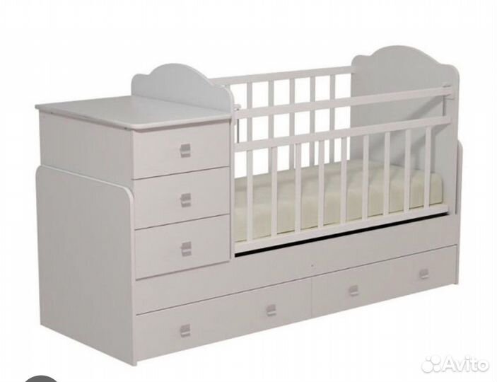 Детская кровать с матрасом бу