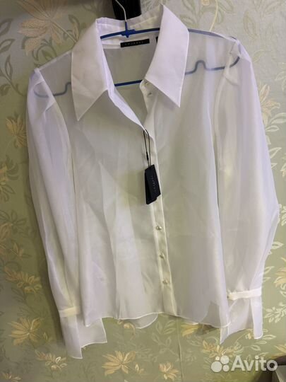 Блузка рубашка из органзы Charuel новая