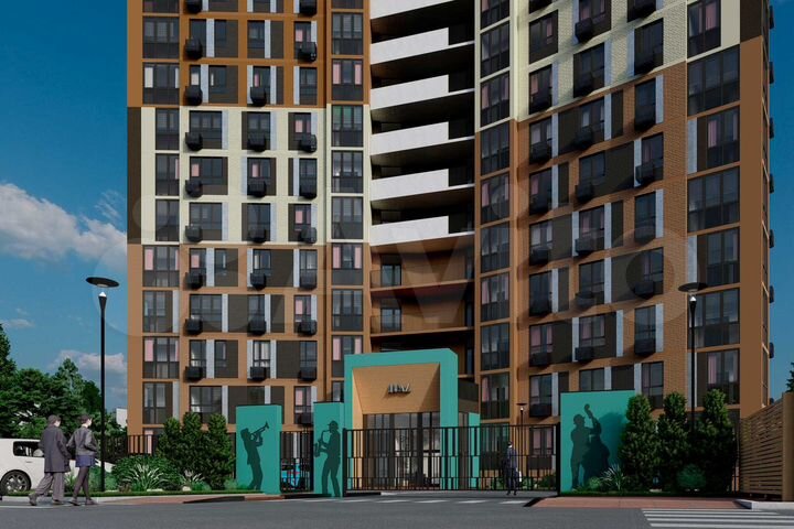 2-к. квартира, 64,7 м², 6/16 эт.