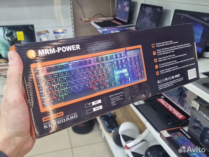 Игровая клавиатура с подсветкой Тмн01