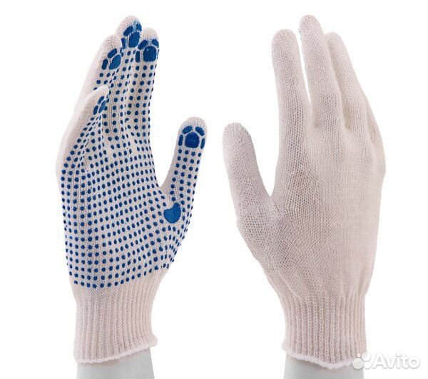 Перчатки х/б, пвх покрытие, 